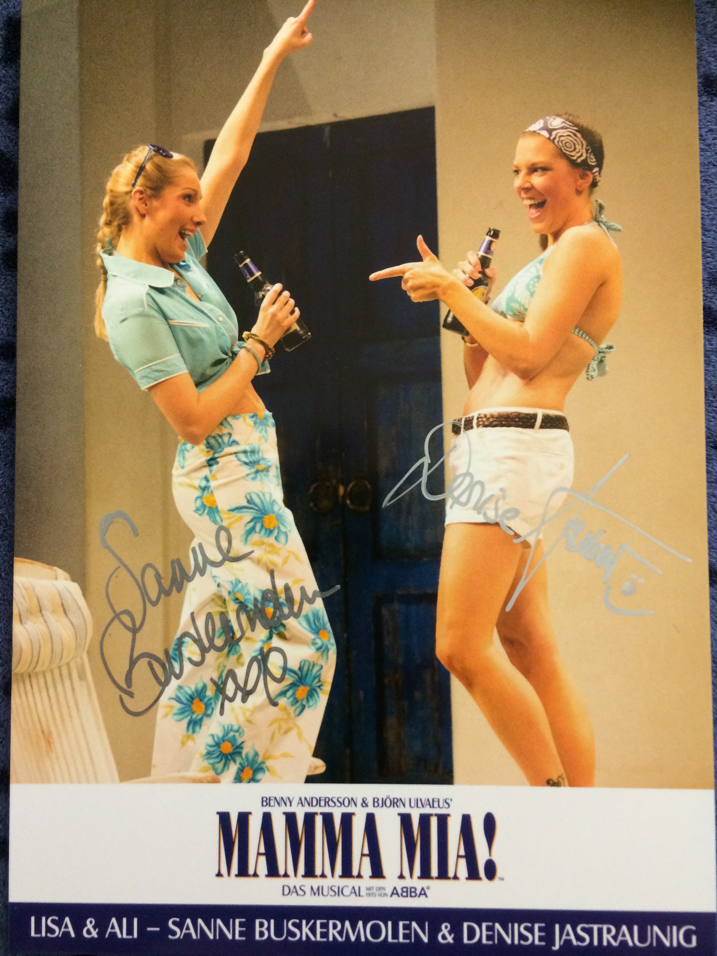 Mamma Mia Autogrammkarte